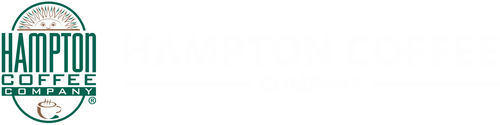 Hampton Coffee – horizontal banner with white background