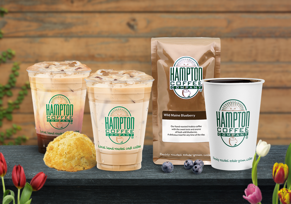 Hampton Coffee Company Spring Specials! Wild Maine Blueberry Coffee, Lemon Coconut Scones & More!
