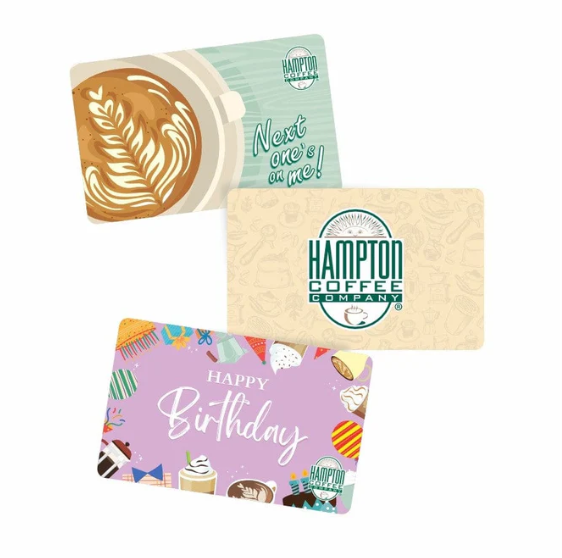 Buy Hampton Coffee Company Gift Cards — The Perfect Gift for Coffee Lover
